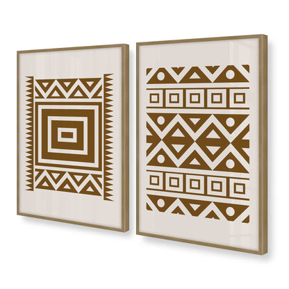 [Color:Brushed Gold], Picture of art in a Brushed Gold frame at an angle