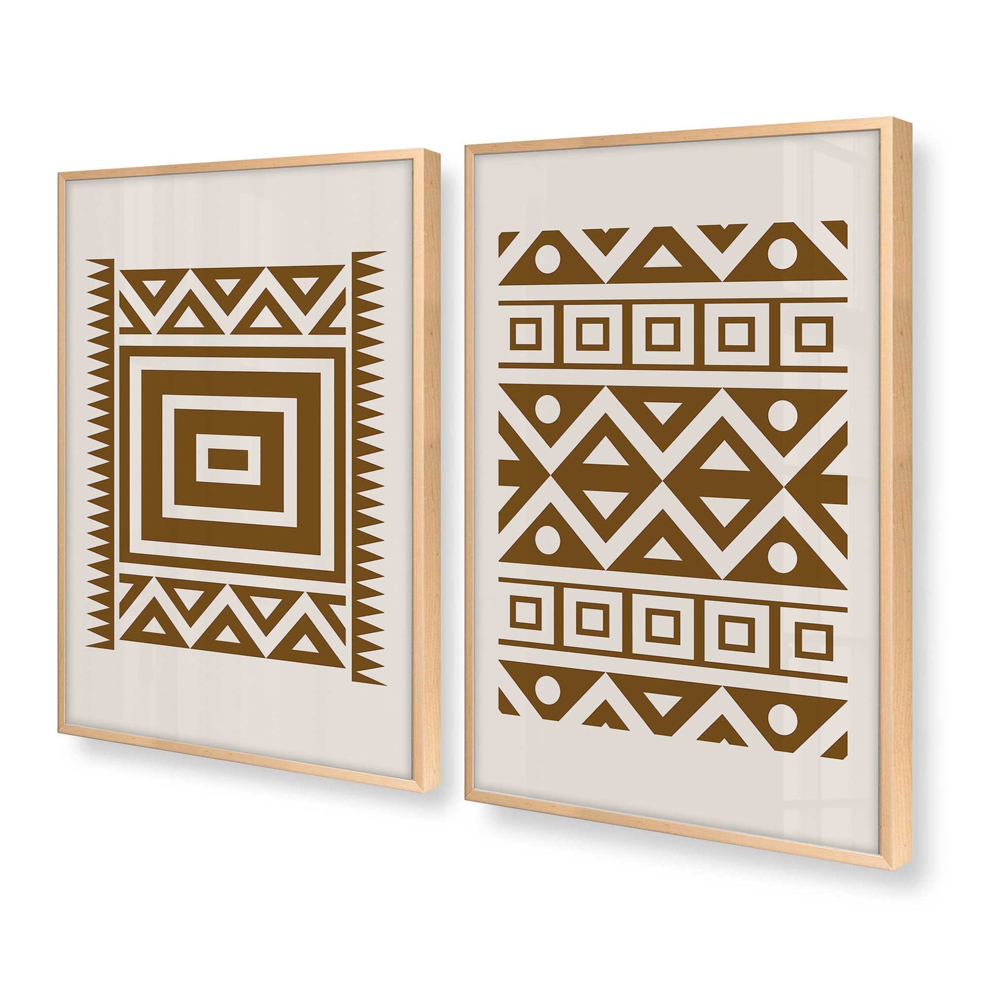 [Color:Raw Maple], Picture of art in a Raw Maple frame at an angle
