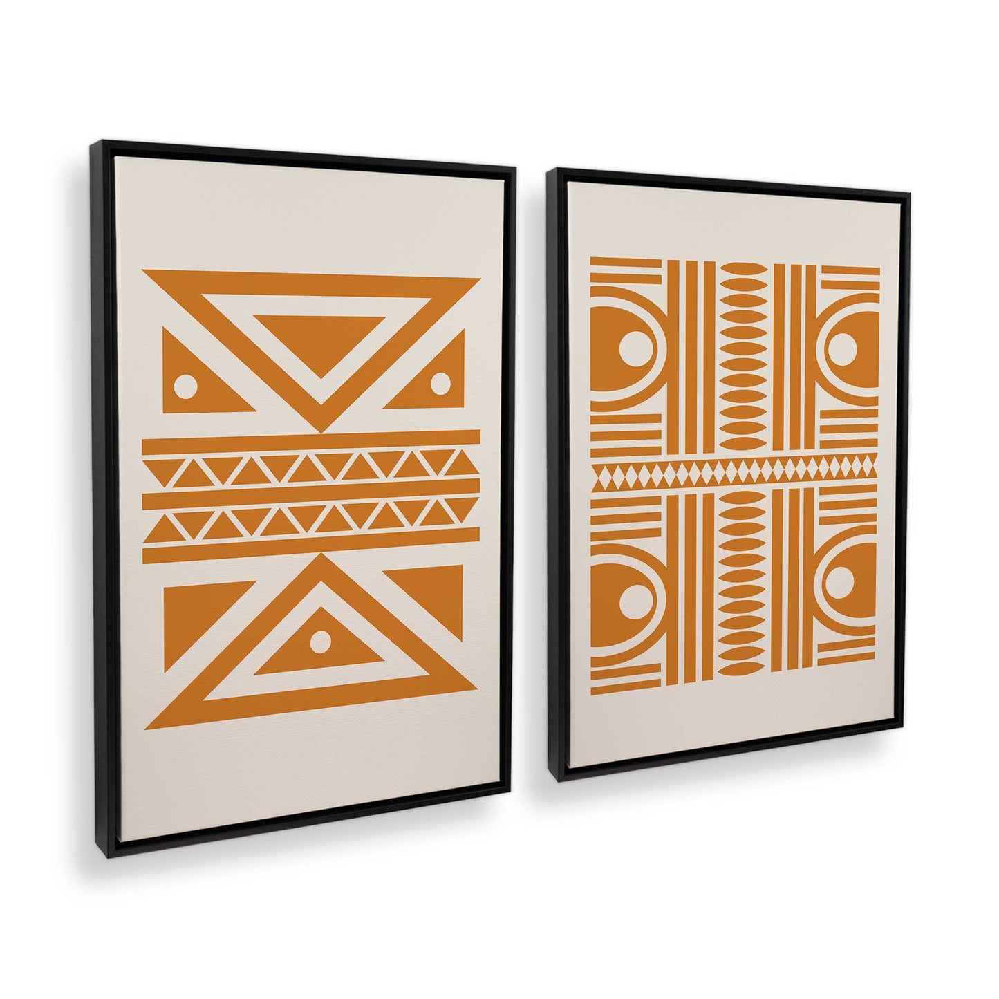 [Color:Satin Black], Picture of art in a Satin Black frame at an angle
