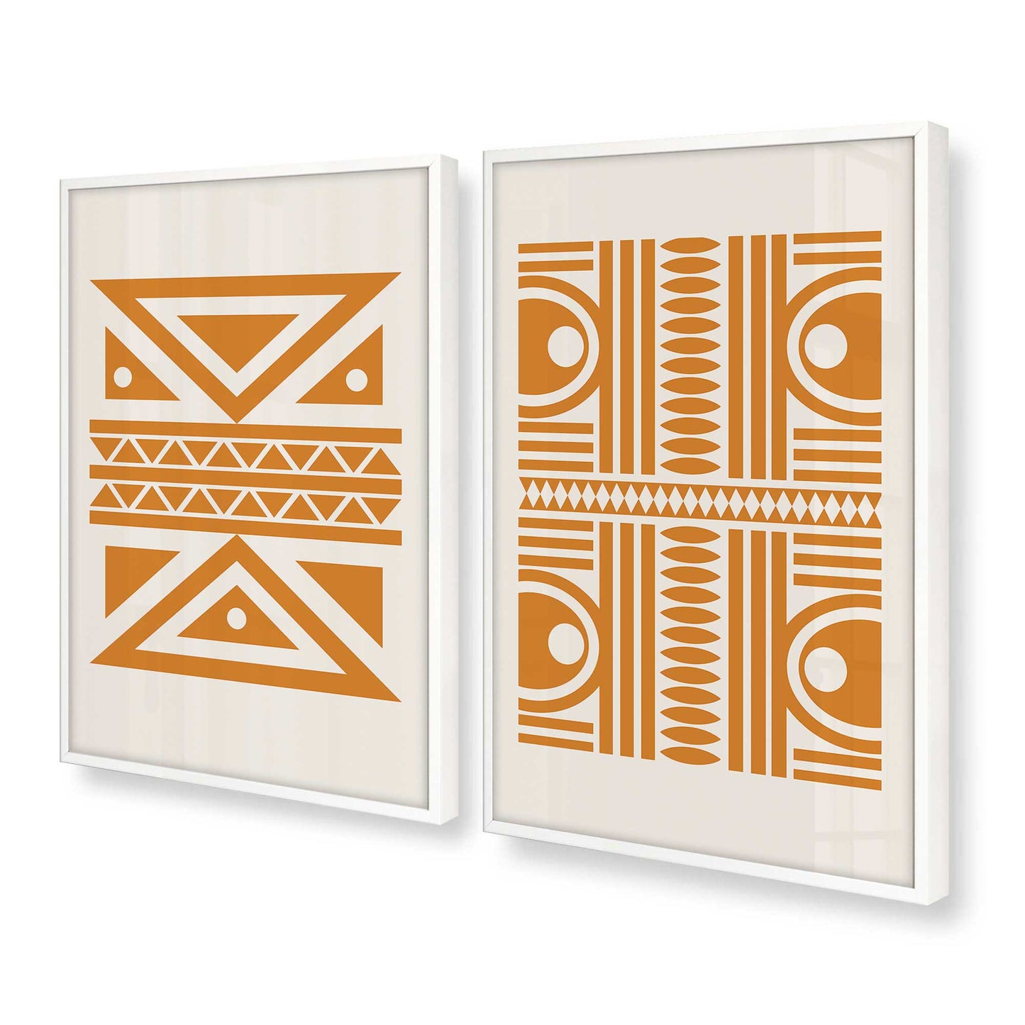 [Color:Opaque White], Picture of art in a Opaque White frame at an angle