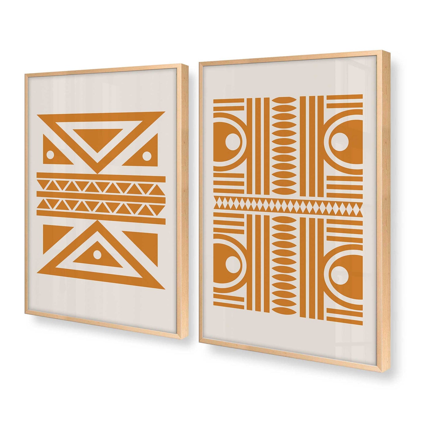 [Color:Raw Maple], Picture of art in a Raw Maple frame at an angle