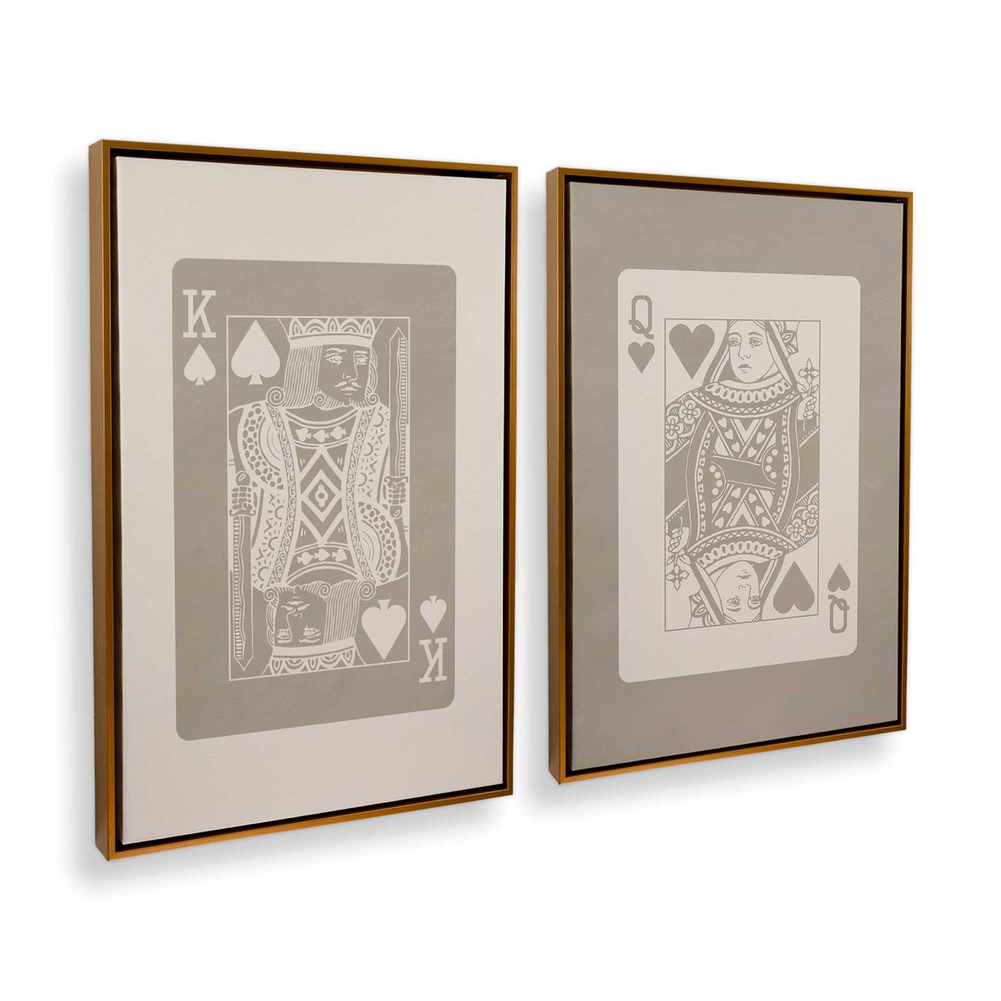 [Color:Polished Gold], Picture of art in a Polished Gold frame at an angle