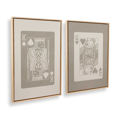 [Color:American Maple], Picture of art in a American Maple frame at an angle