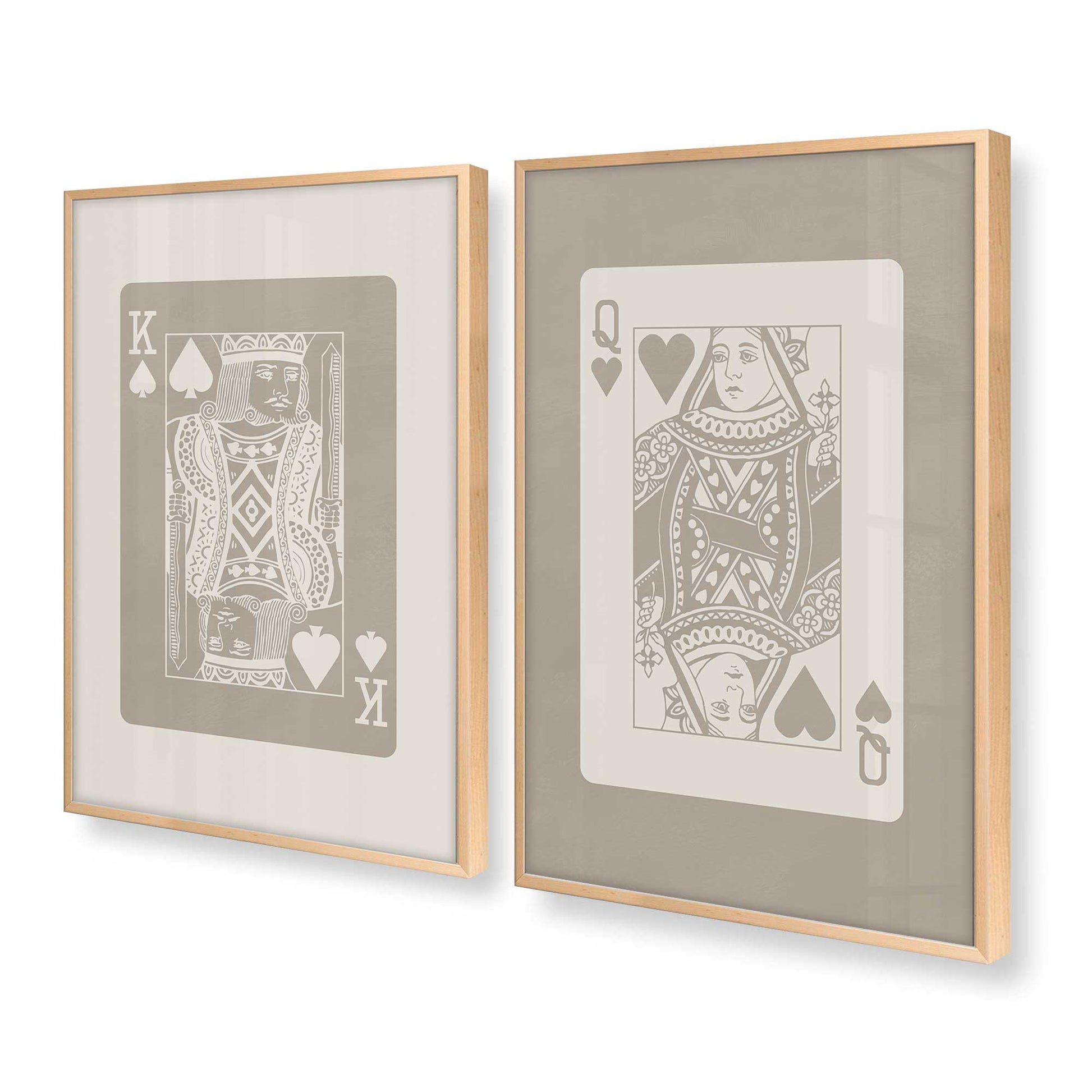 [Color:Raw Maple], Picture of art in a Raw Maple frame at an angle