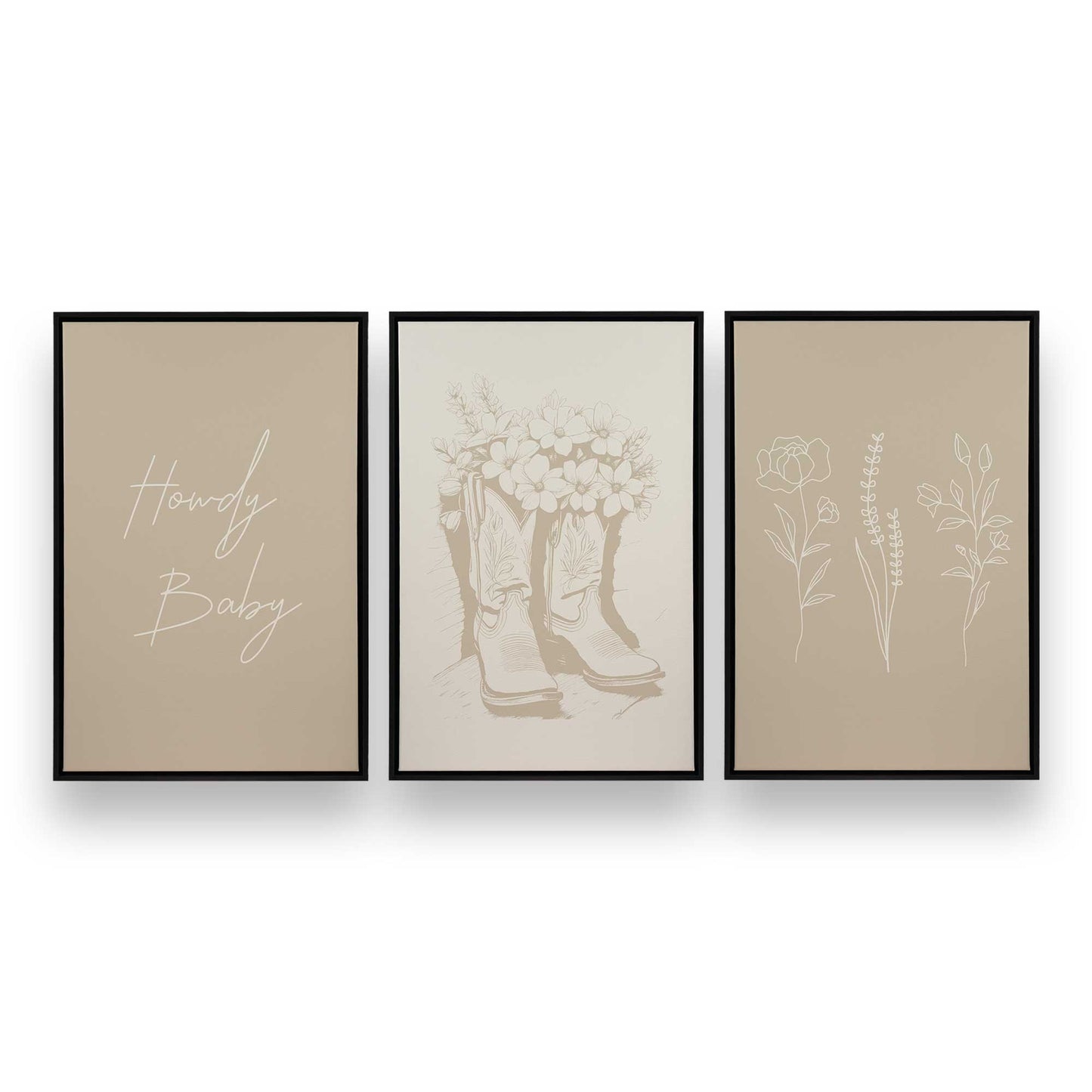 [Color:Satin Black], Picture of art in a Satin Black frame