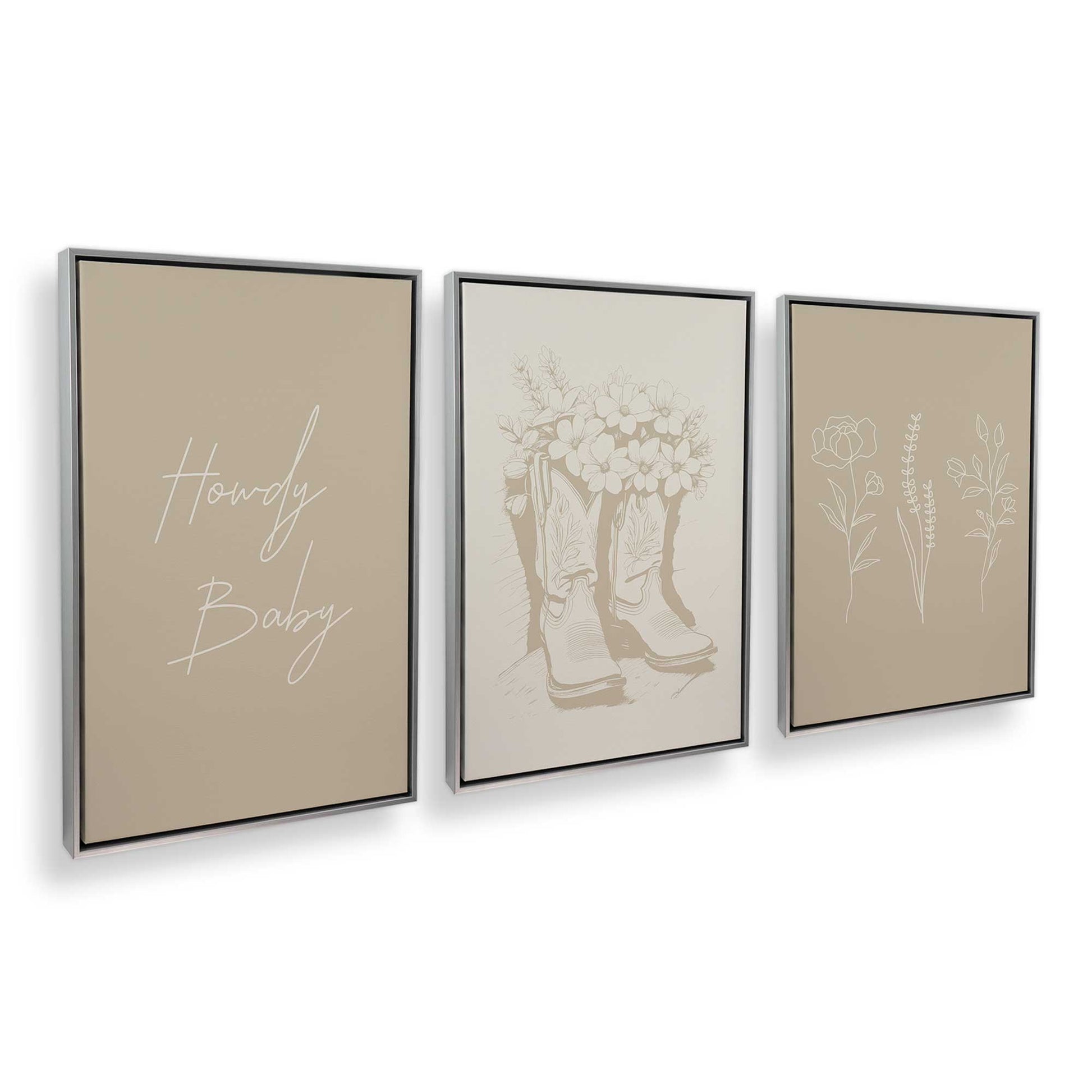 [Color:Polished Chrome], Picture of art in a Polished Chrome frame at an angle