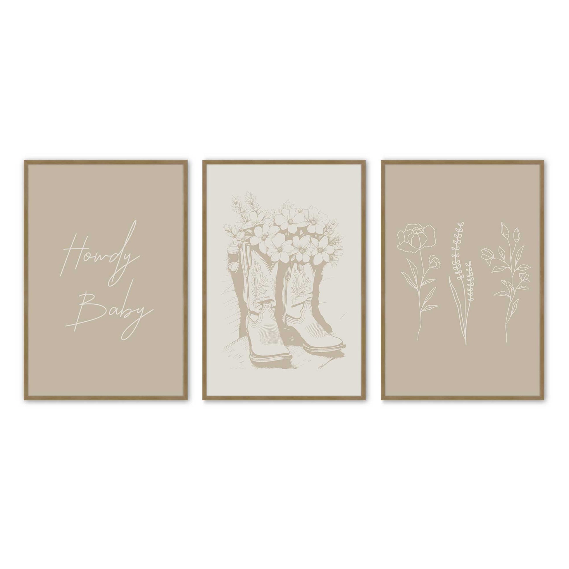 [Color:Brushed Gold], Picture of art in a Brushed Gold frame