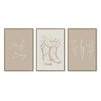 [Color:Brushed Gold], Picture of art in a Brushed Gold frame