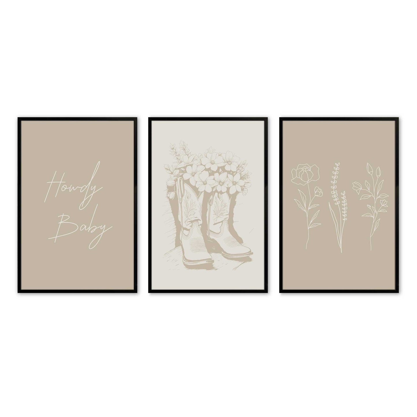 [Color:Satin Black], Picture of art in a Satin Black frame