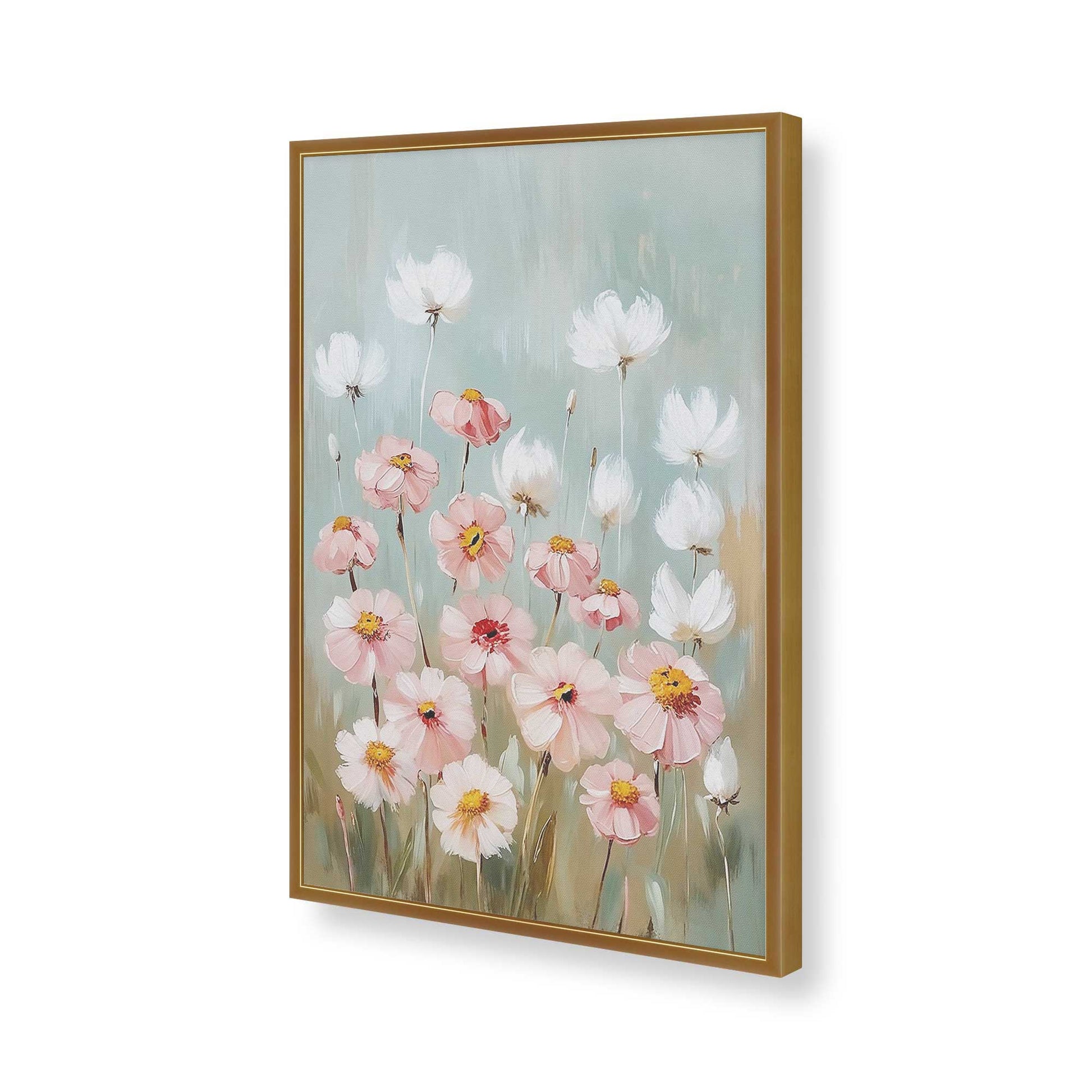 [Color:Polished Gold], Picture of art in a Polished Gold frame of the corner
