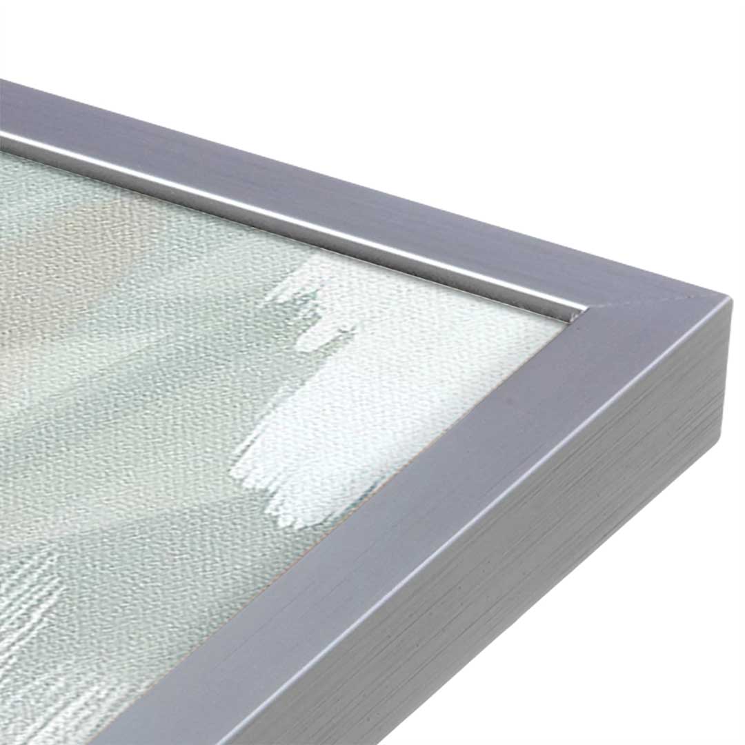 [Color:Polished Chrome], Picture of art in a Polished Chrome frame at an angle