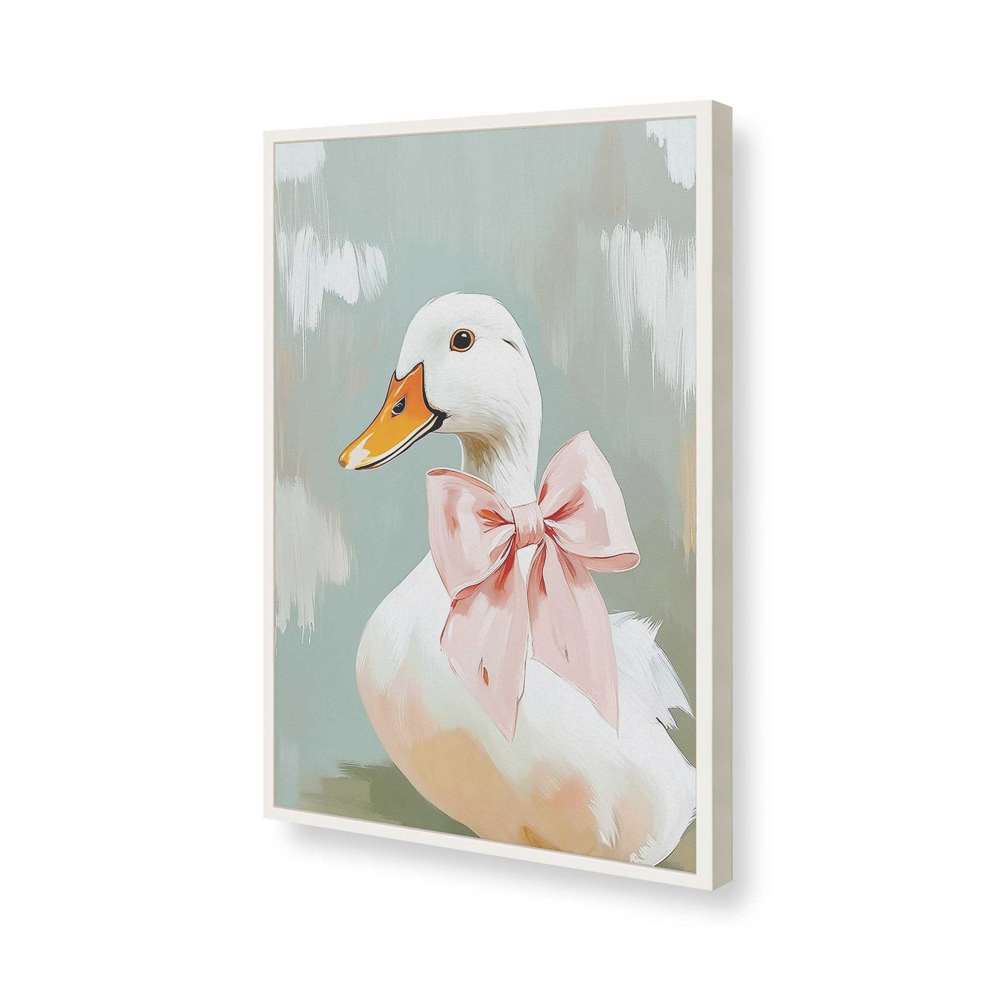 [Color:Opaque White], Picture of art in a Opaque White frame of the corner