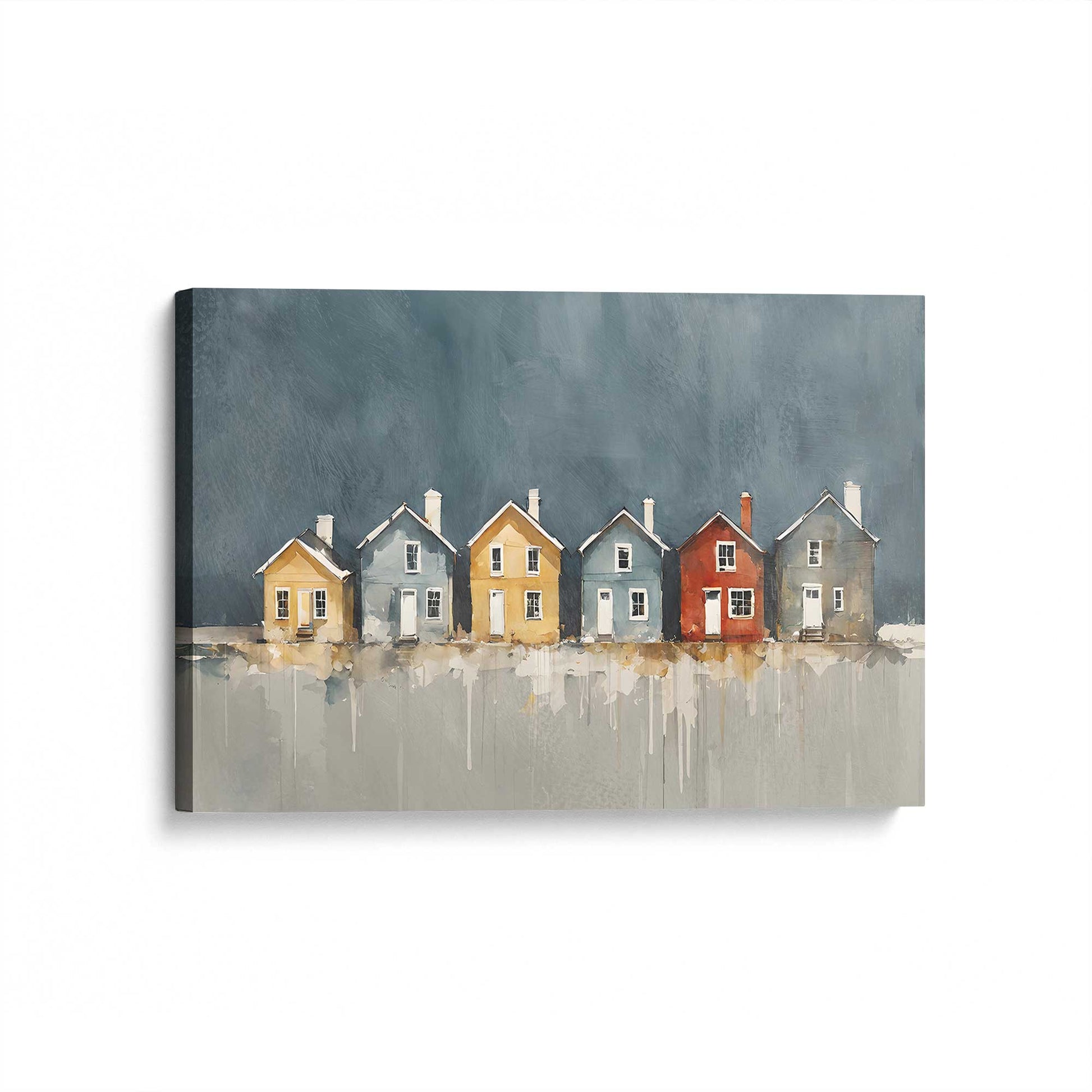 [Color:Stretched Canvas], Picture of art at an angle