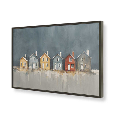 [Color:Satin Black], Picture of art in a Satin Black frame of the corner