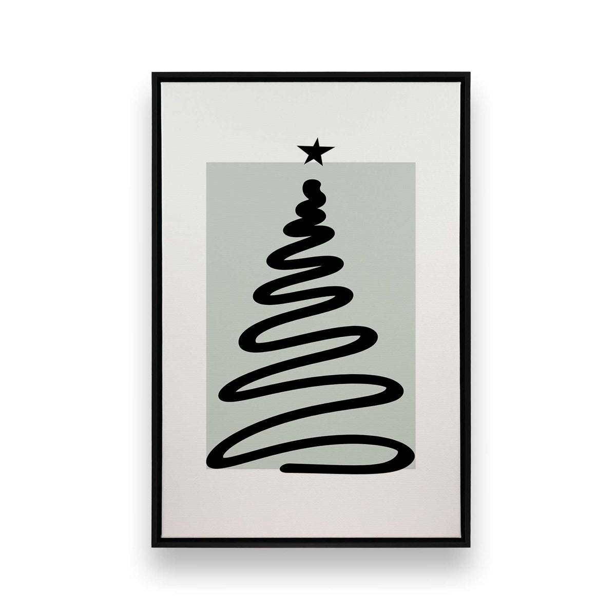 [Color:Satin Black], Picture of art in a Satin Black frame