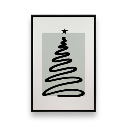 [Color:Satin Black], Picture of art in a Satin Black frame