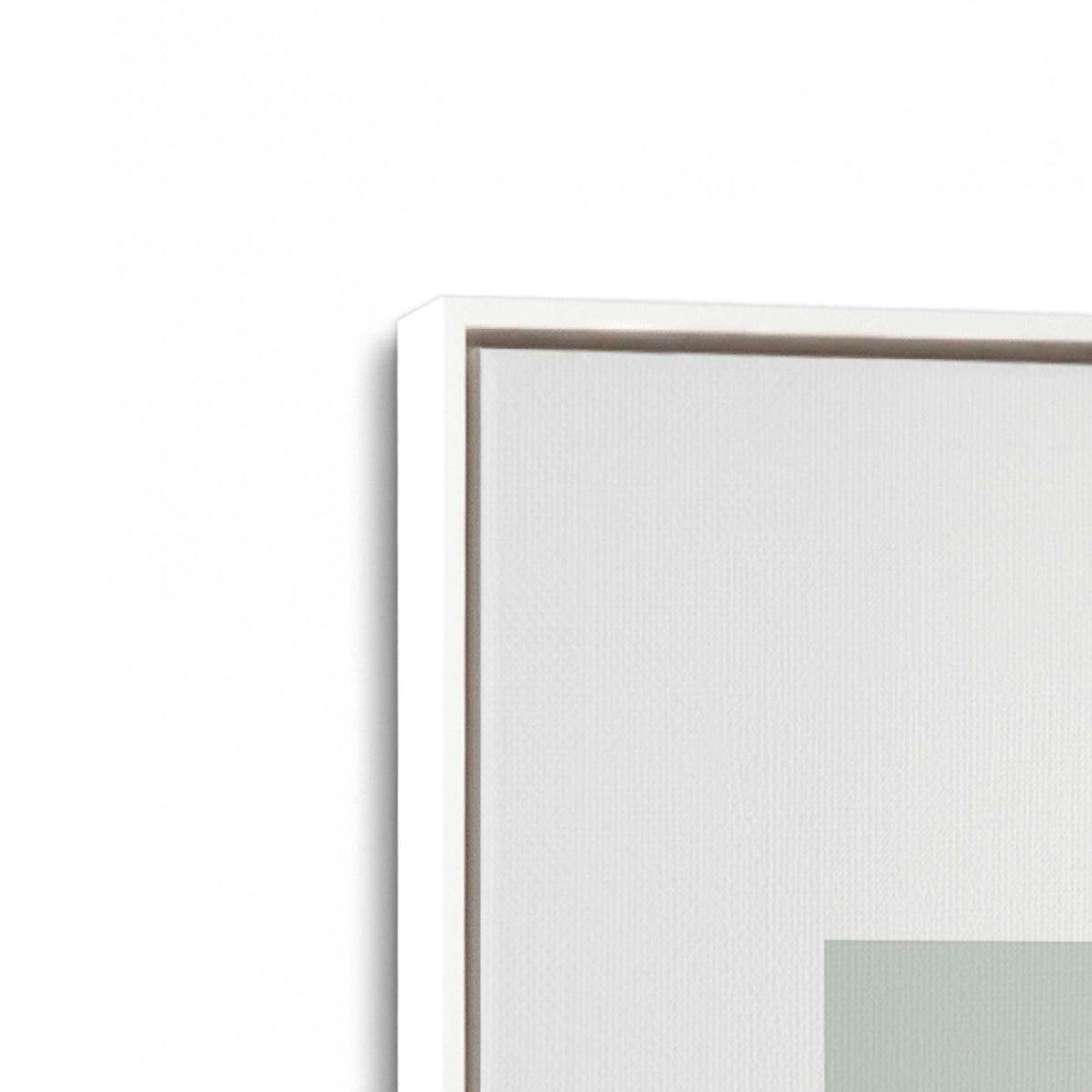 [Color:Opaque White], Picture of art in a White frame at an angle