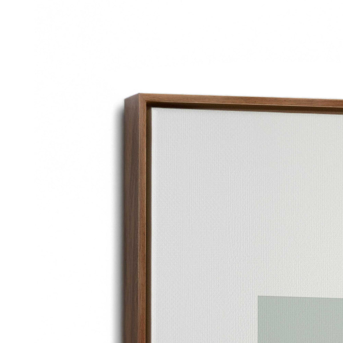 [Color:Walnut], Picture of art in a Walnut frame at an angle