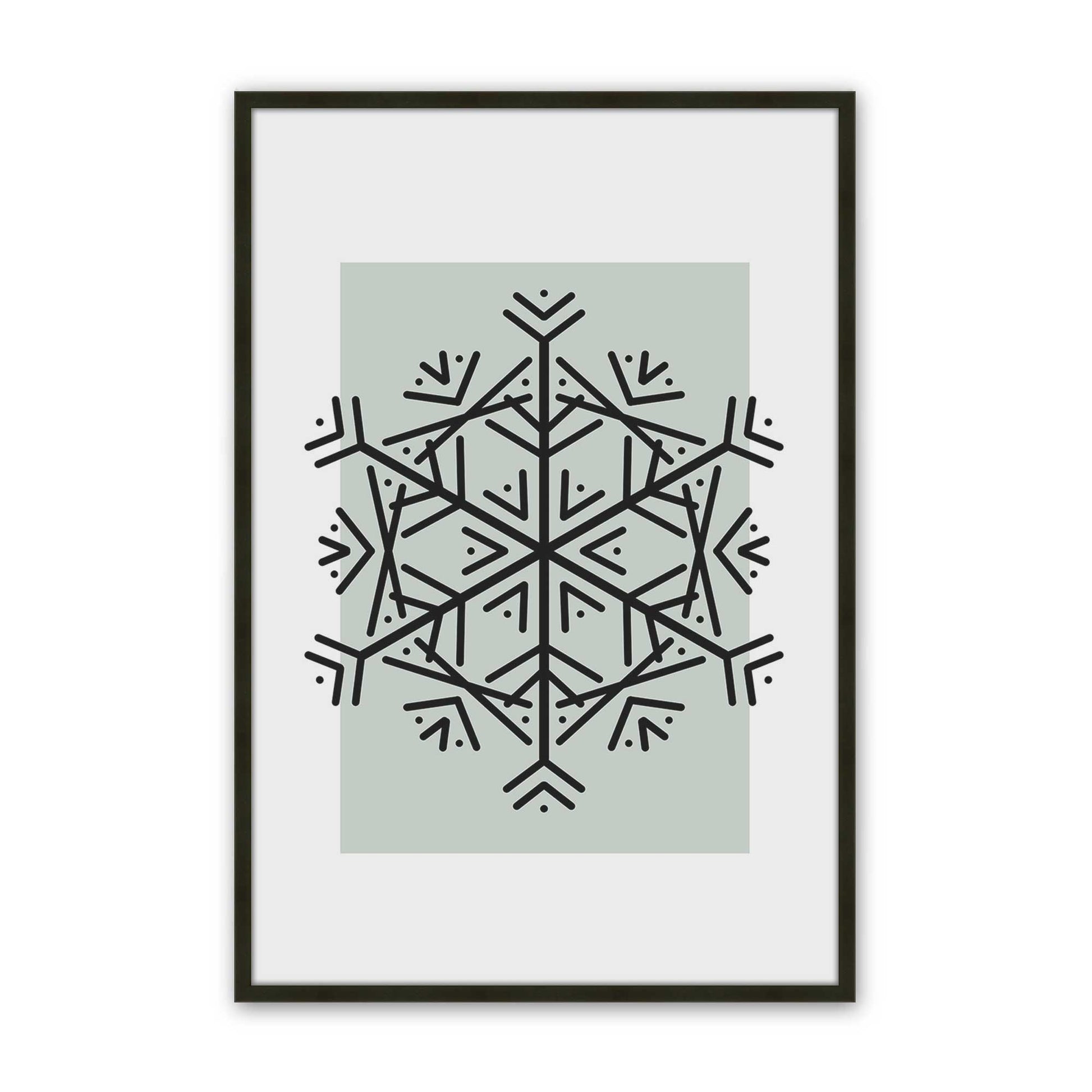 [Color:Satin Black], Picture of art in a Satin Black frame