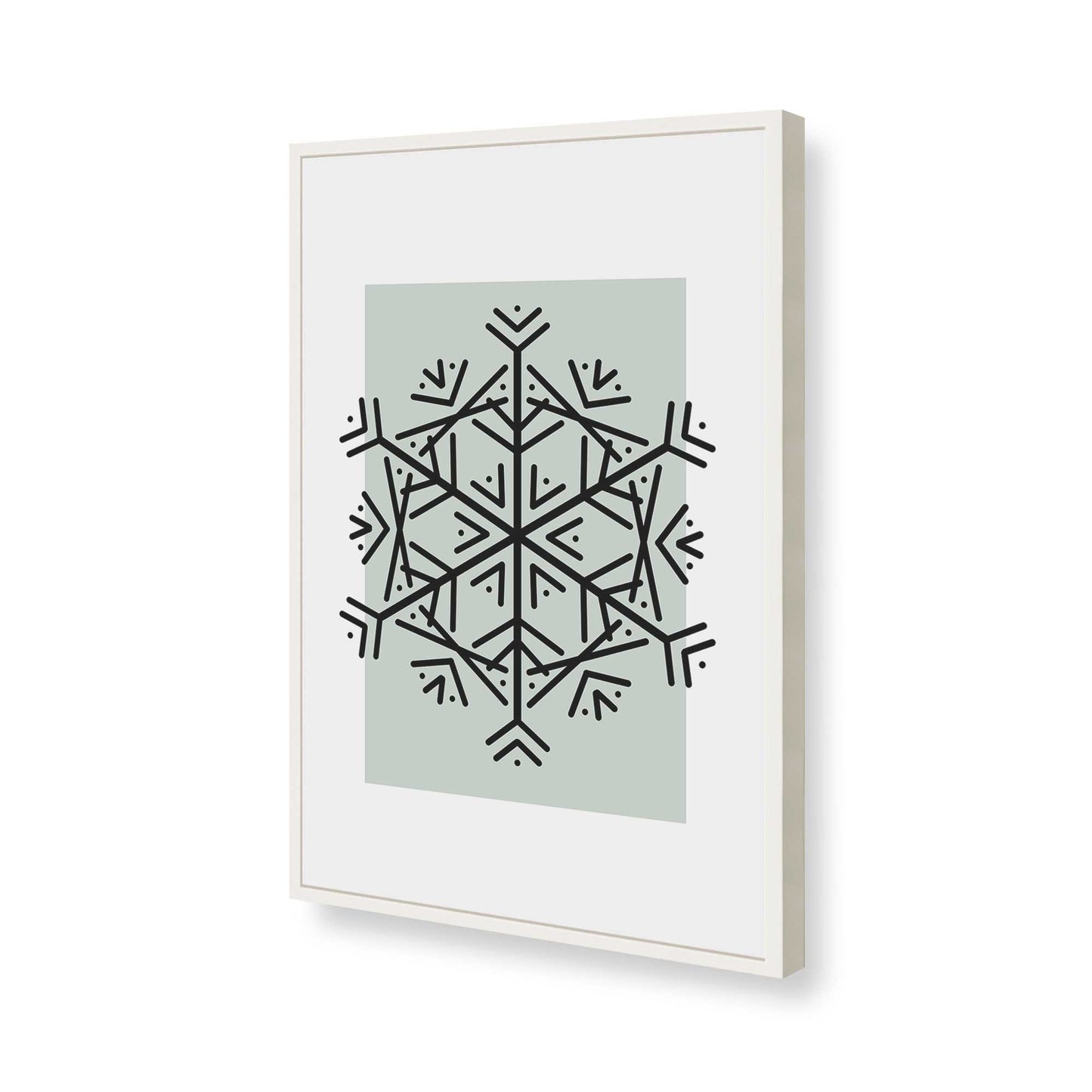 [Color:Opaque White], Picture of art in a Opaque White frame of the corner