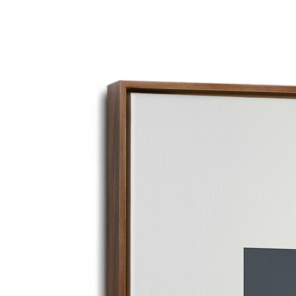 [Color:Walnut], Picture of art in a Walnut frame at an angle