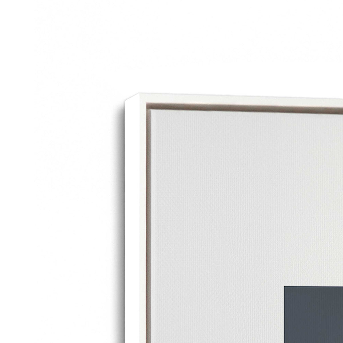 [Color:Opaque White], Picture of art in a White frame at an angle