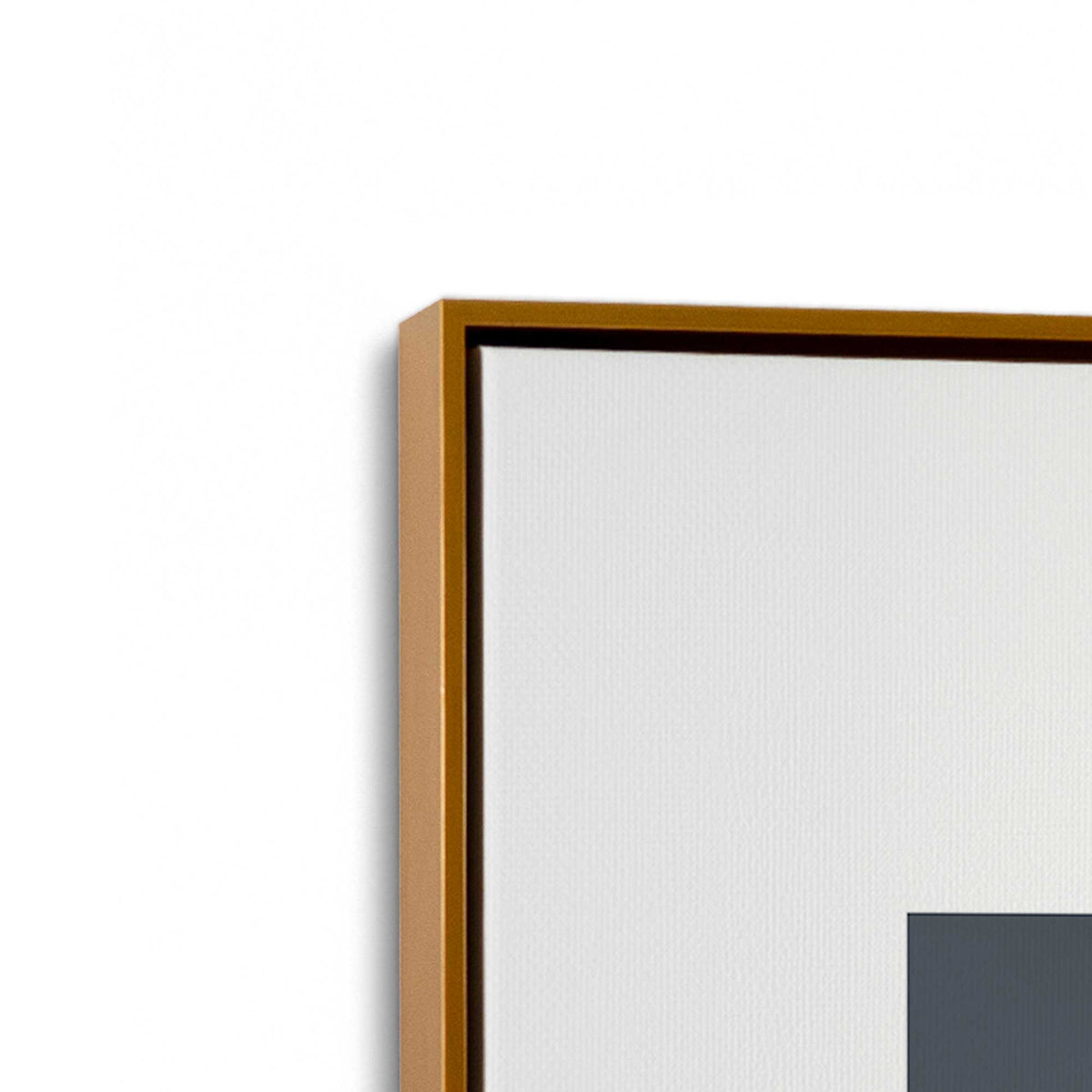[Color:Polished Gold], Picture of art in a Polished Gold frame at an angle