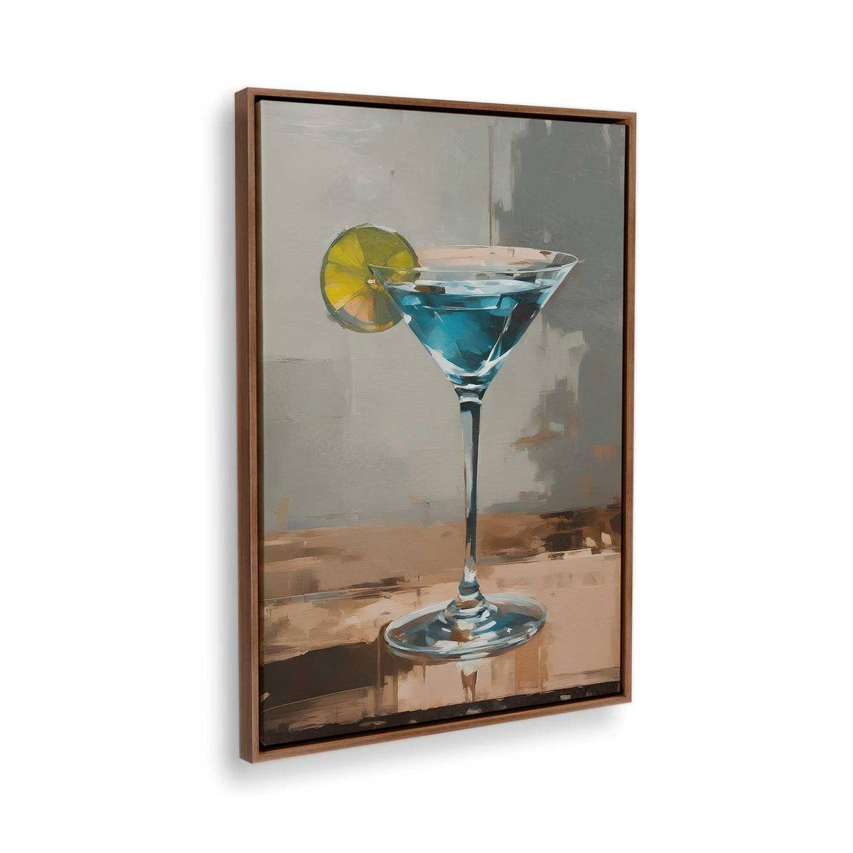 [Color:Walnut], Picture of the corner of the art