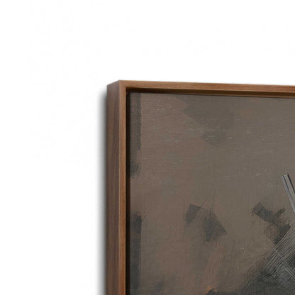 [Color:Walnut], Picture of art in a Walnut frame at an angle