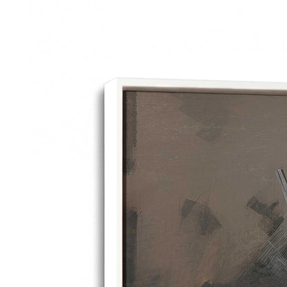 [Color:Opaque White], Picture of art in a White frame at an angle
