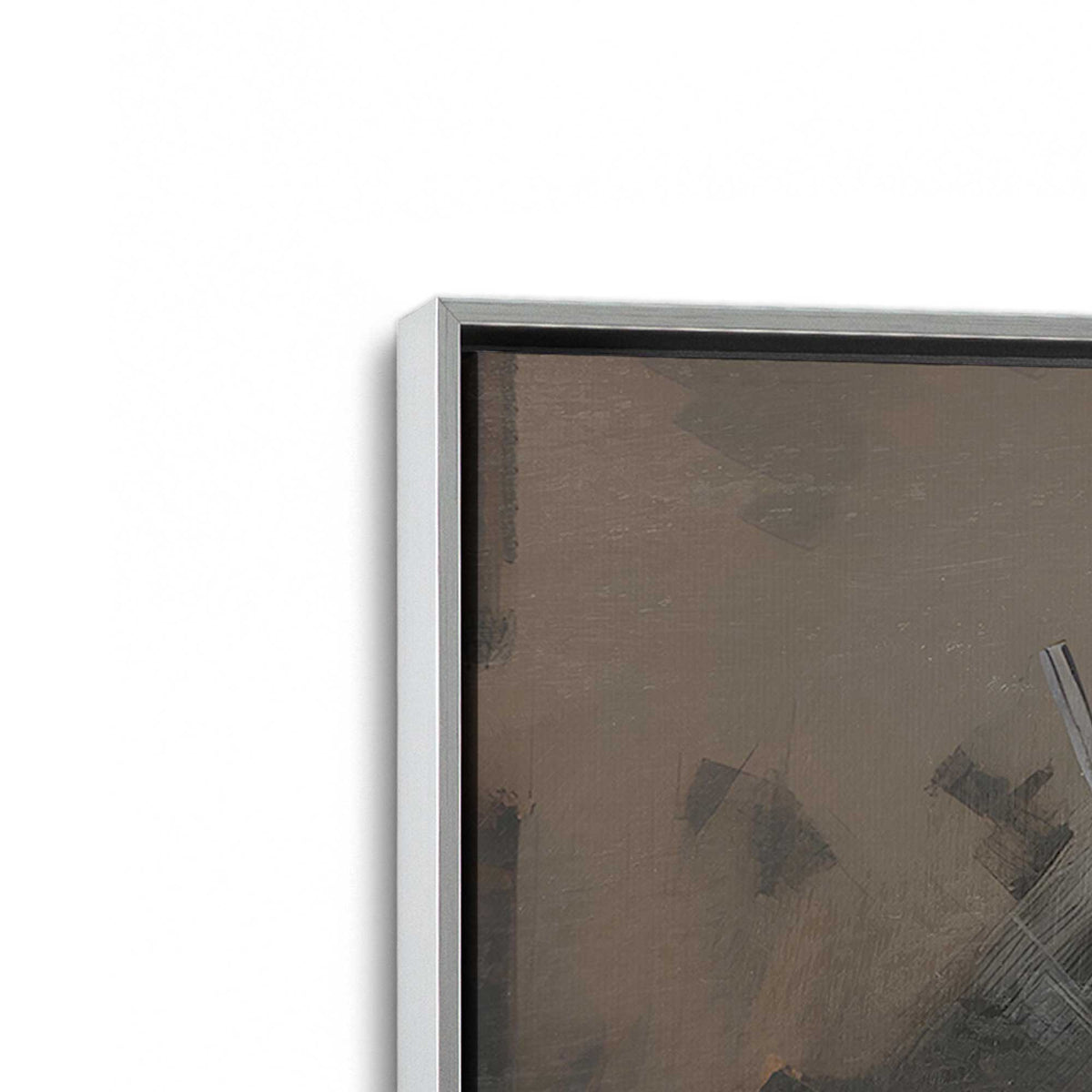 [Color:Polished Chrome], Picture of art in a Polished Chrome frame at an angle