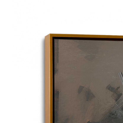 [Color:Polished Gold], Picture of art in a Polished Gold frame at an angle