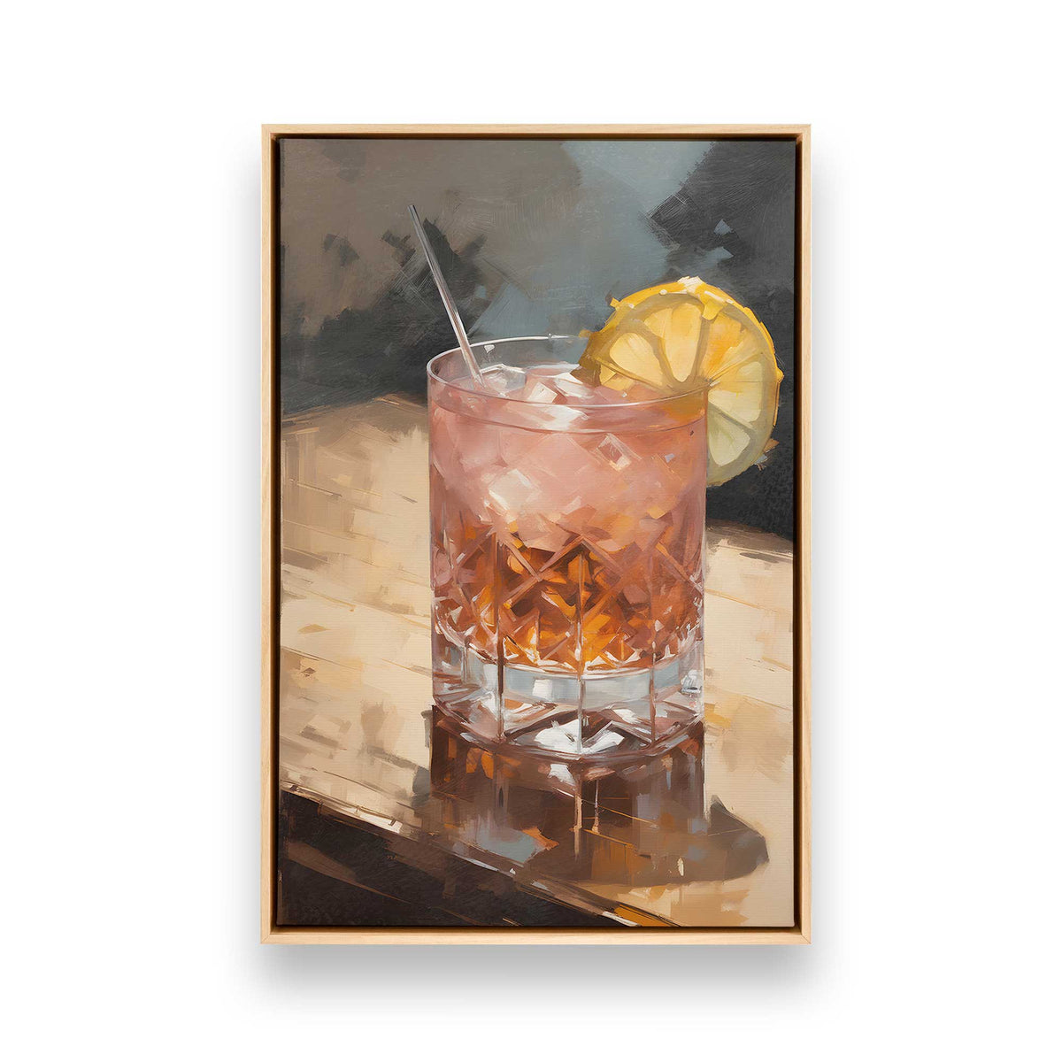 [Color:American Maple], Picture of art in a American Maple frame