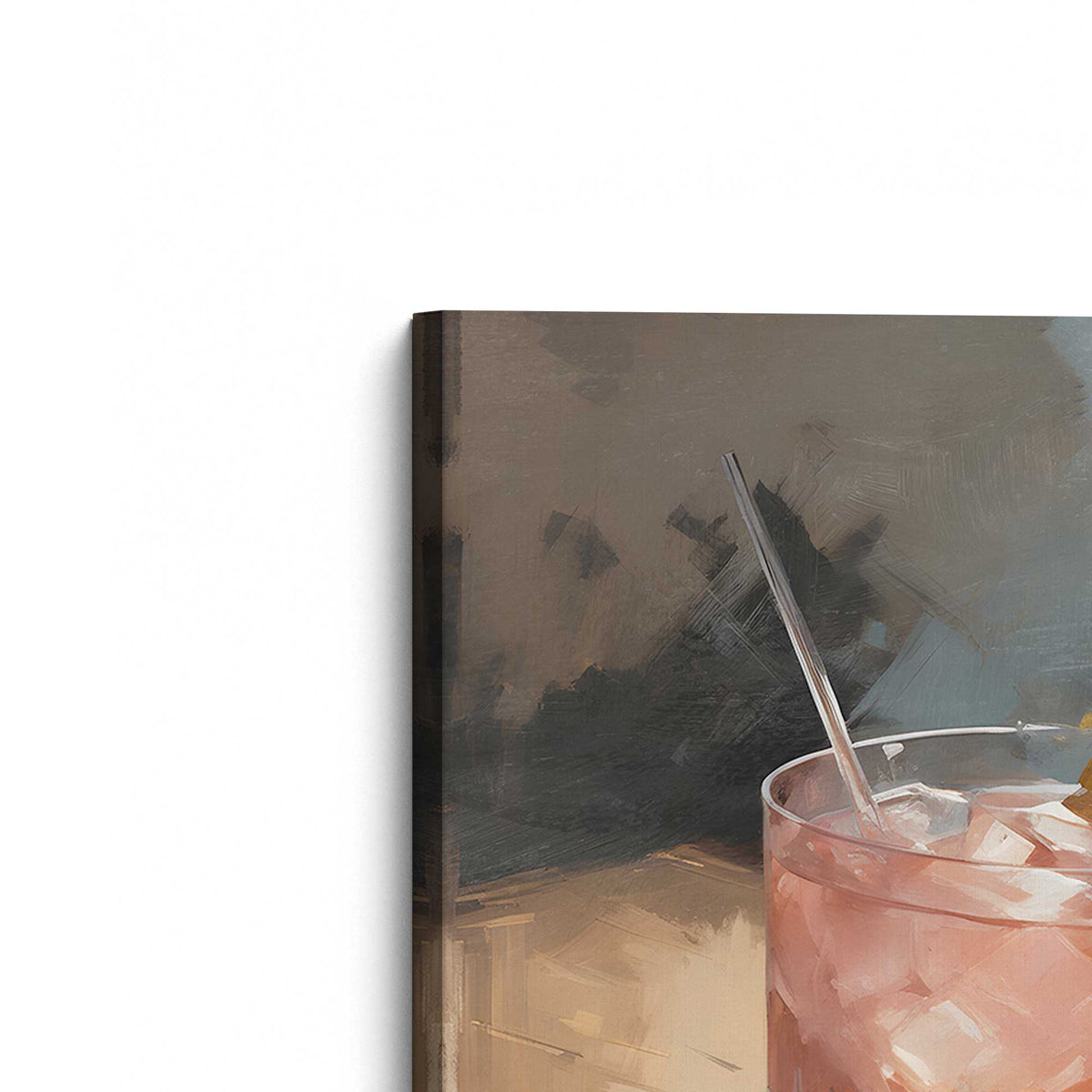 [Color:Stretched Canvas], Picture of the corner of the art