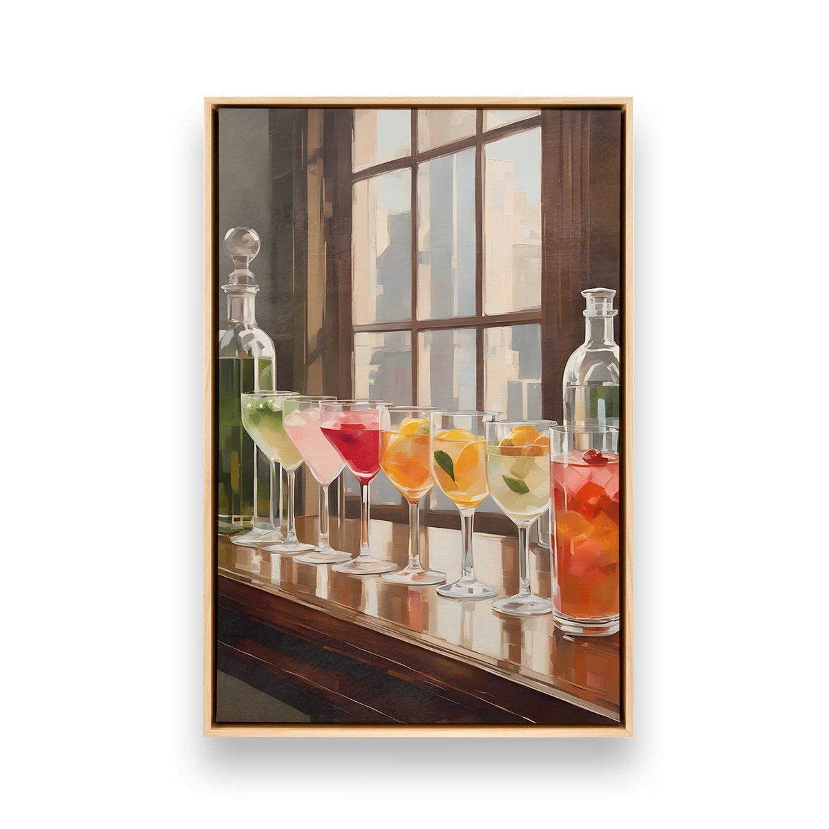 [Color:American Maple], Picture of art in a American Maple frame
