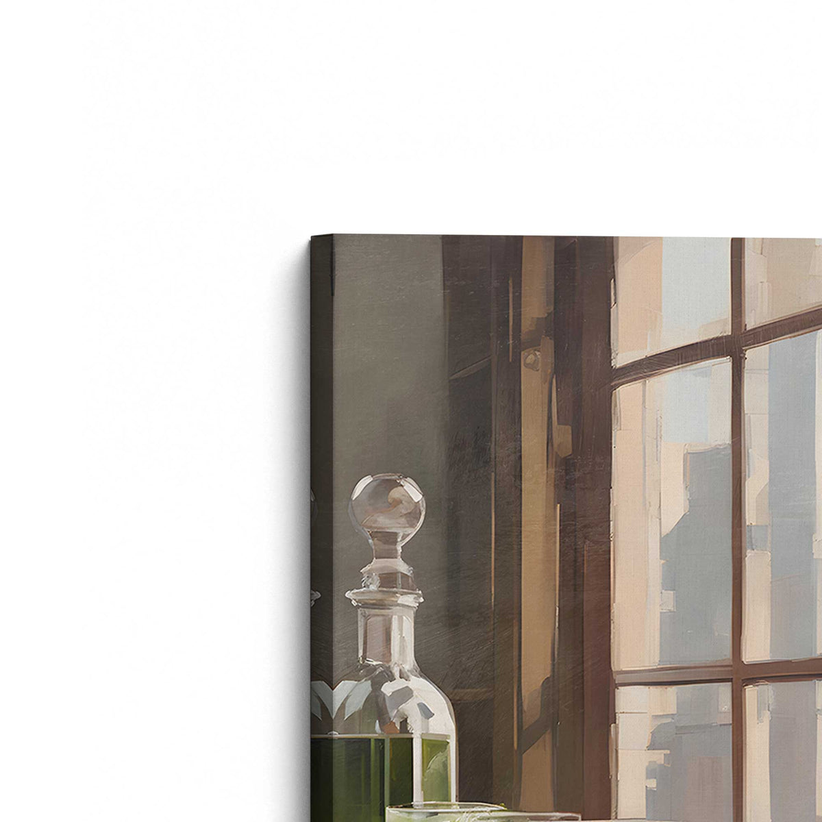 [Color:Stretched Canvas], Picture of the corner of the art