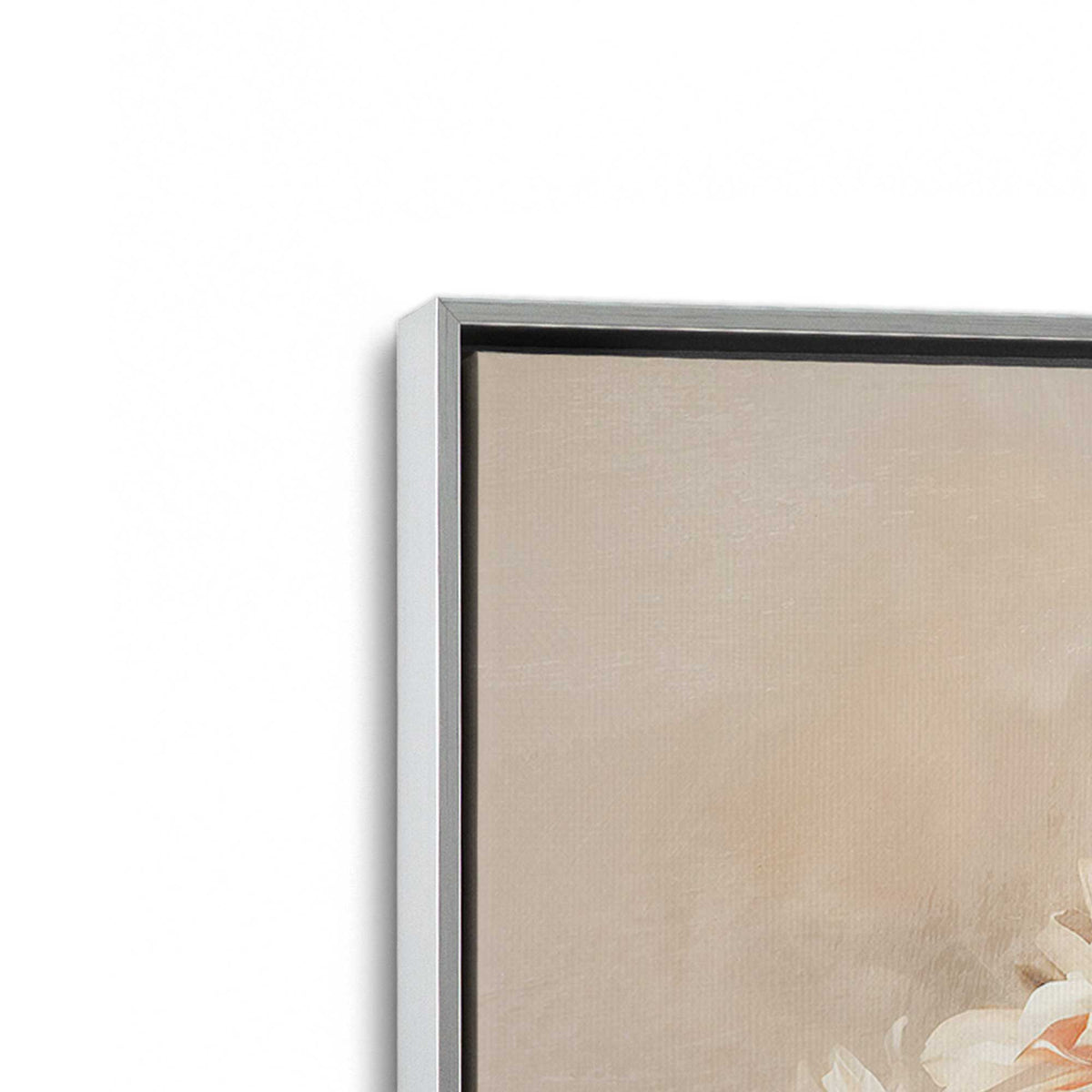 [Color:Polished Chrome], Picture of art in a Polished Chrome frame at an angle