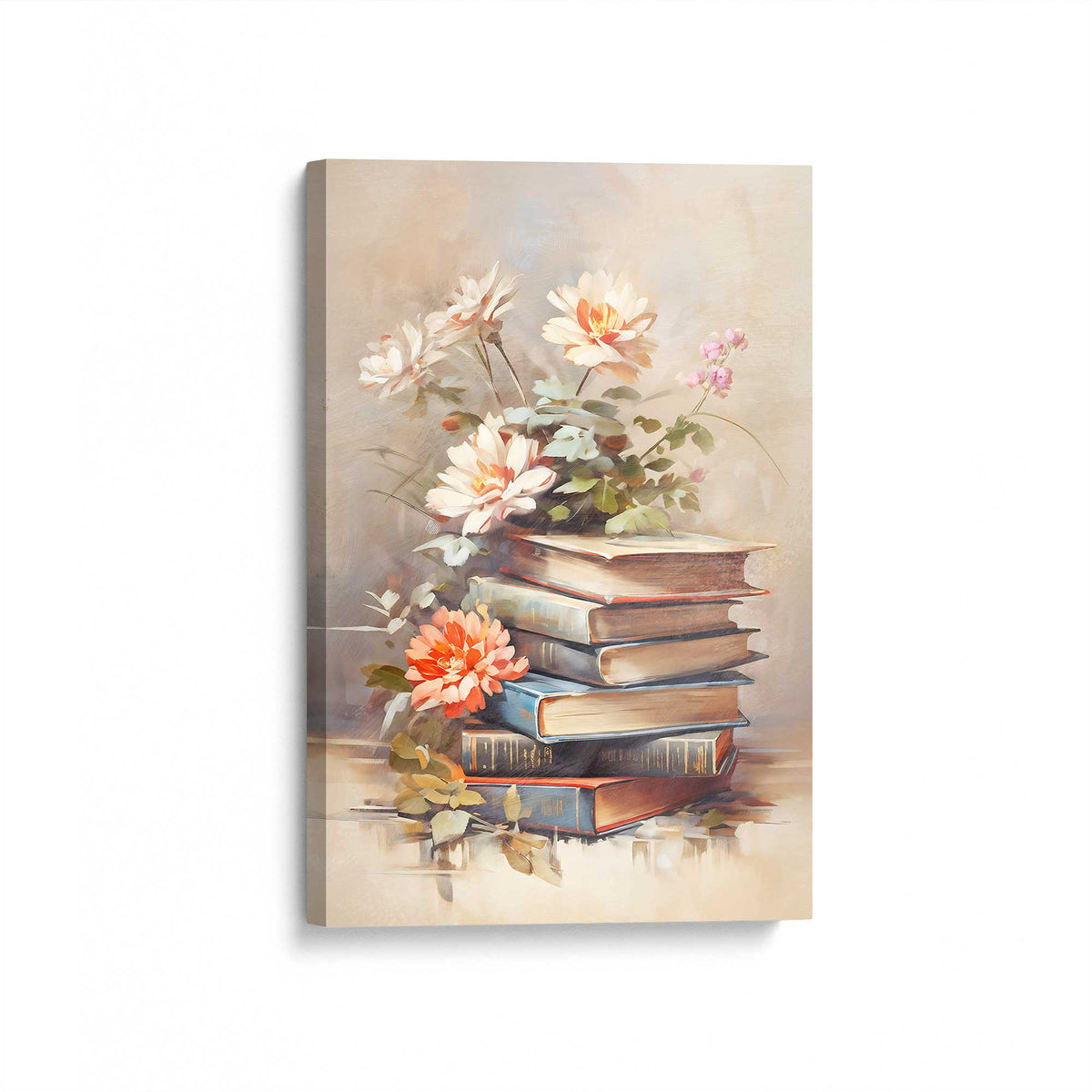 [Color:Stretched Canvas], Picture of art at an angle