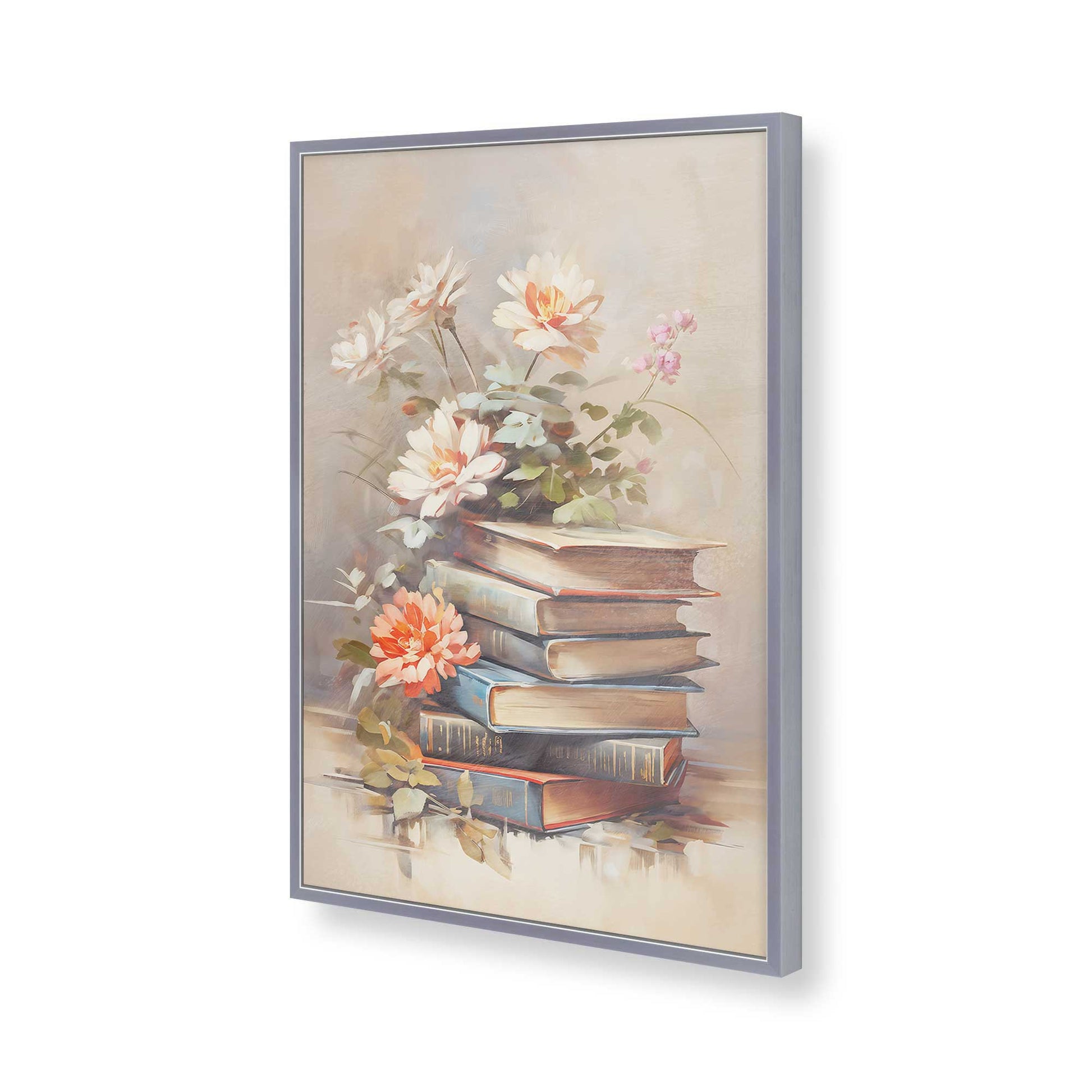 [Color:Polished Chrome], Picture of art in a Polished Chrome frame of the corner