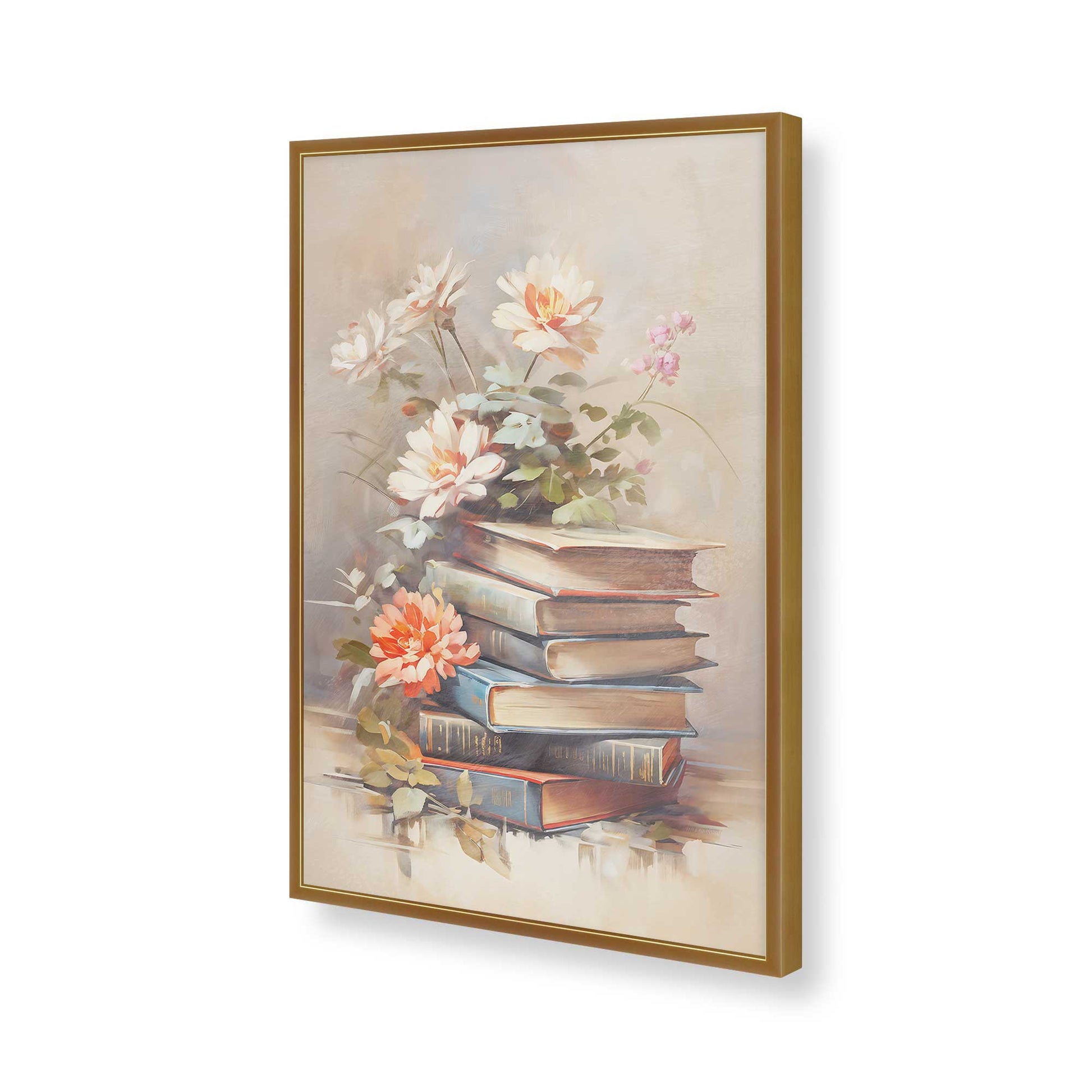 [Color:Polished Gold], Picture of art in a Polished Gold frame of the corner