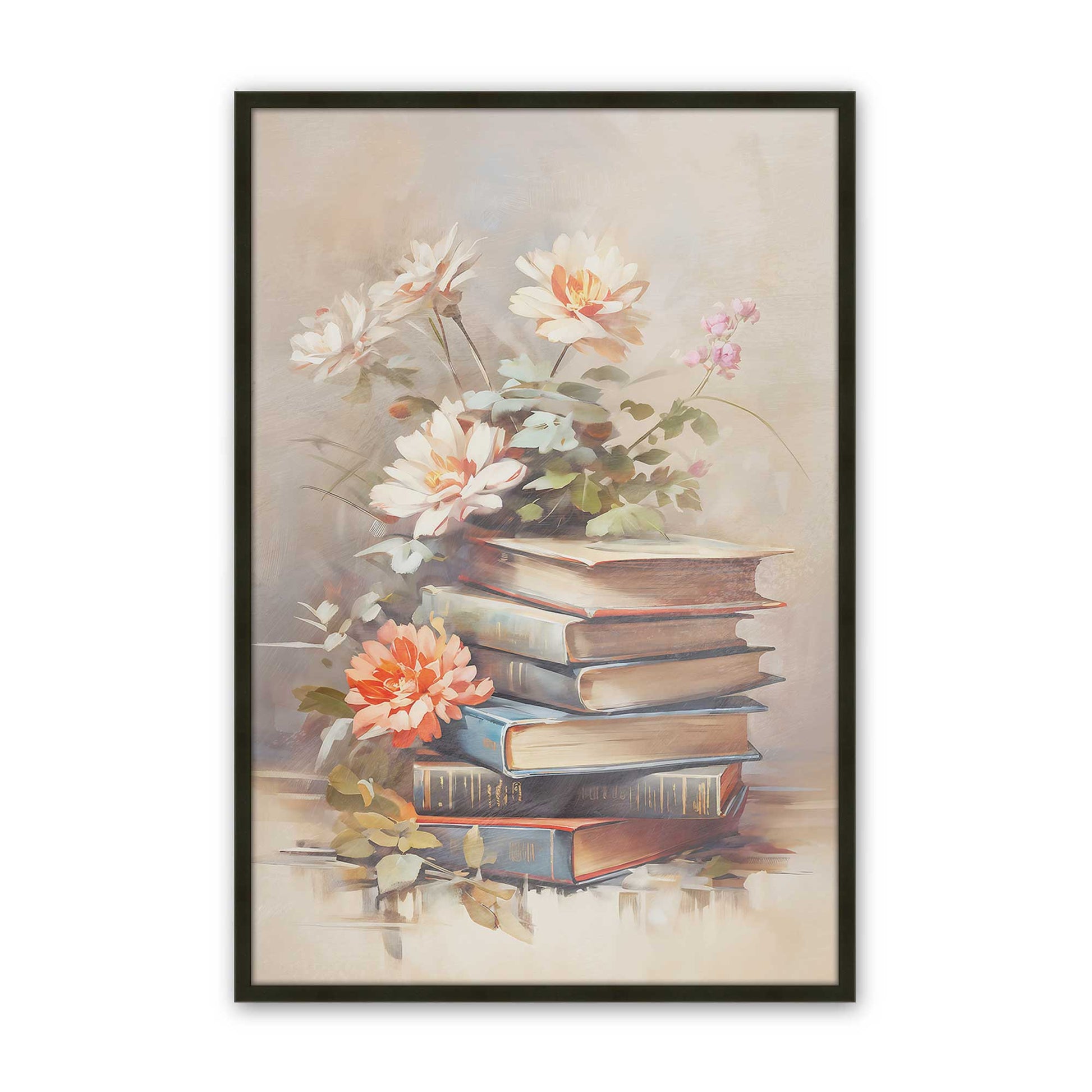 [Color:Satin Black], Picture of art in a Satin Black frame