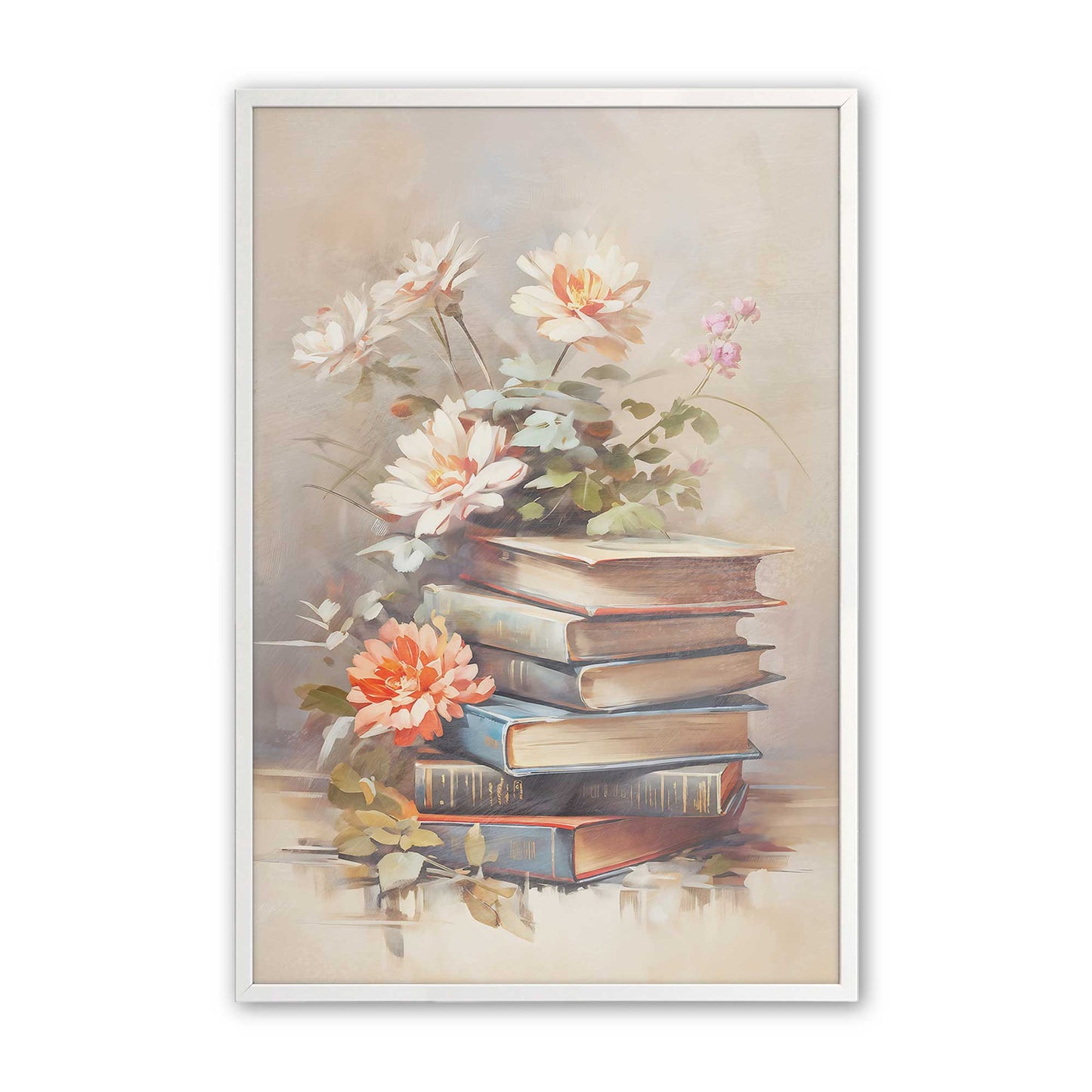 [Color:Opaque White], Picture of art in a Opaque White frame