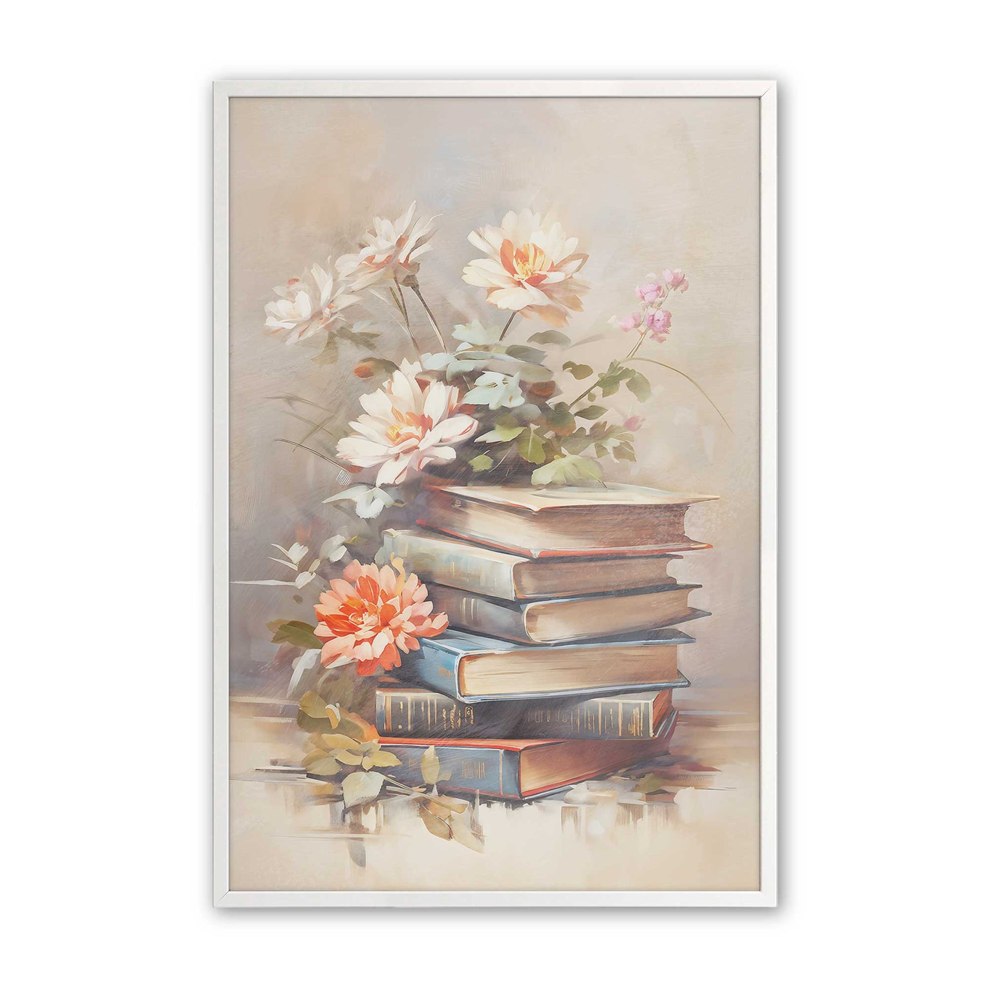 [Color:Opaque White], Picture of art in a Opaque White frame