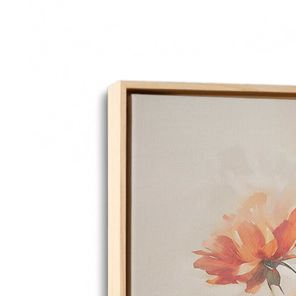 [Color:American Maple], Picture of art in a American Maple frame at an angle