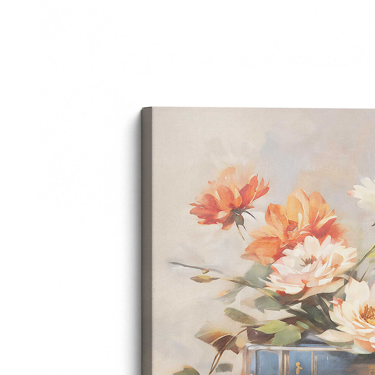 [Color:Stretched Canvas], Picture of the corner of the art
