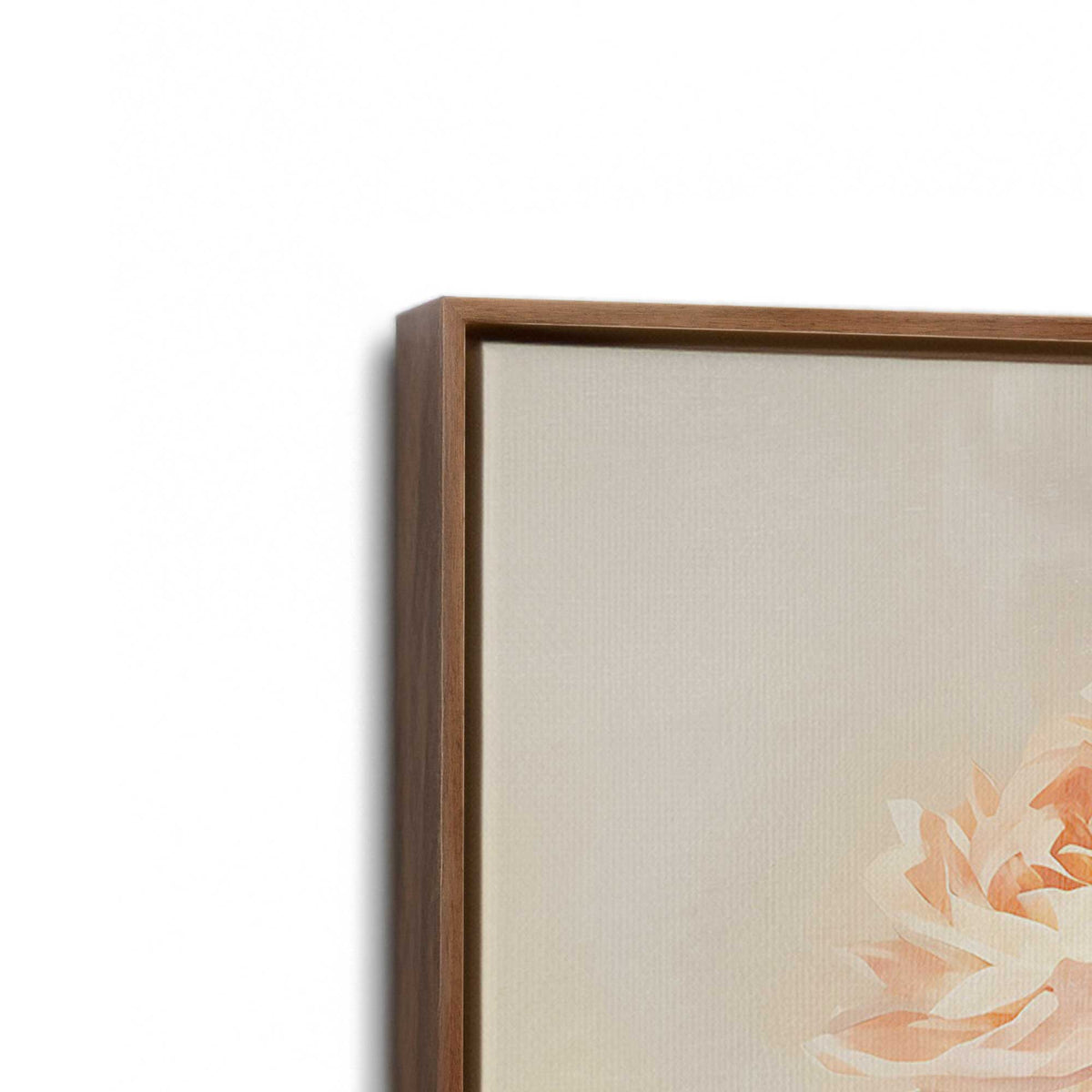 [Color:Walnut], Picture of art in a Walnut frame at an angle