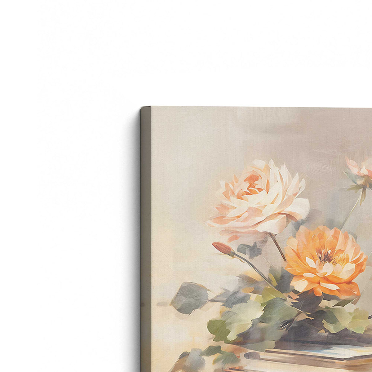 [Color:Stretched Canvas], Picture of the corner of the art