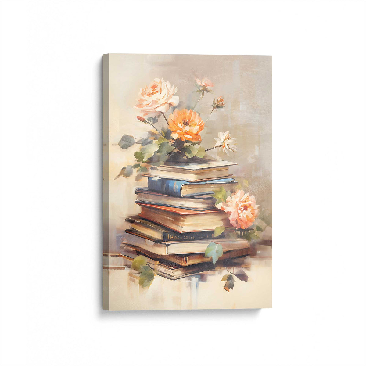 [Color:Stretched Canvas], Picture of art at an angle