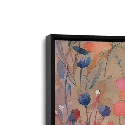 [Color:Satin Black], Picture of art in a Satin Black frame at an angle