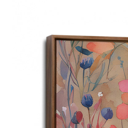 [Color:Walnut], Picture of art in a Walnut frame at an angle